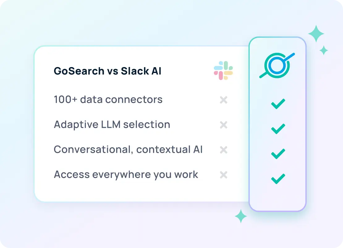 GoSearch vs Slack AI: Enterprise search software alternatives